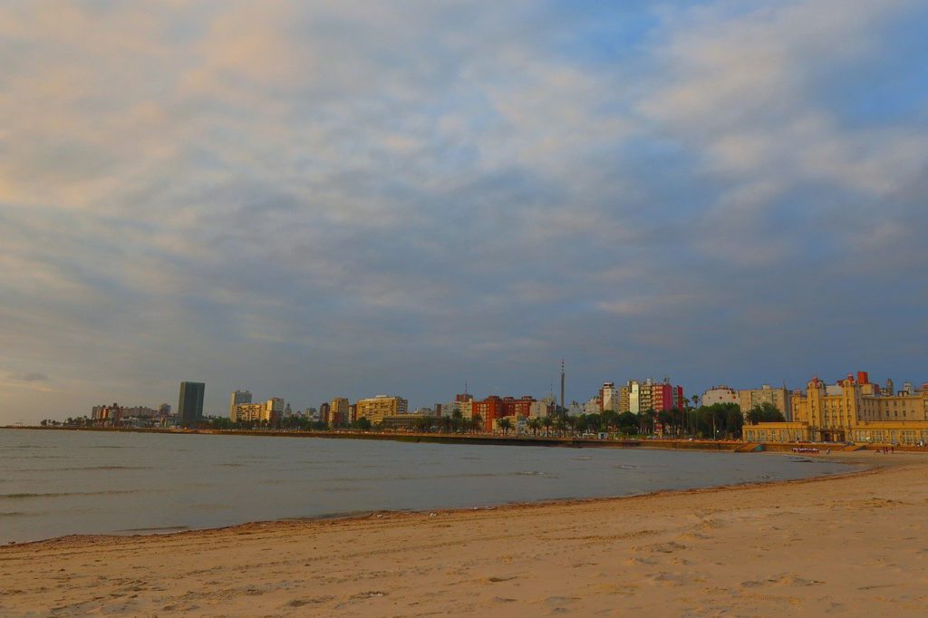 Playa en Montevideo