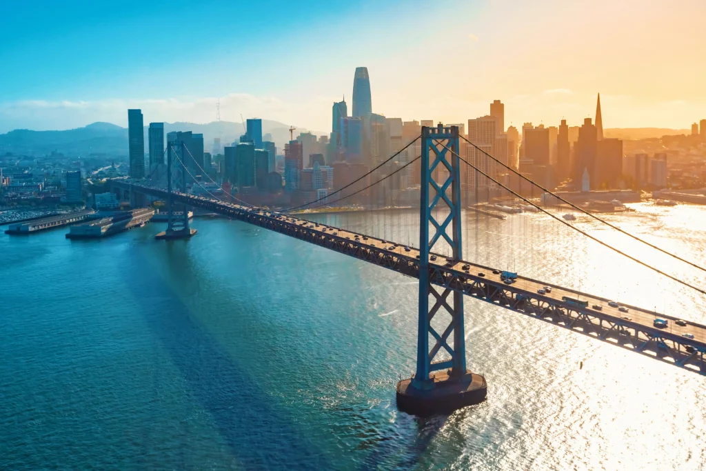 Bay bridge en San Francisco