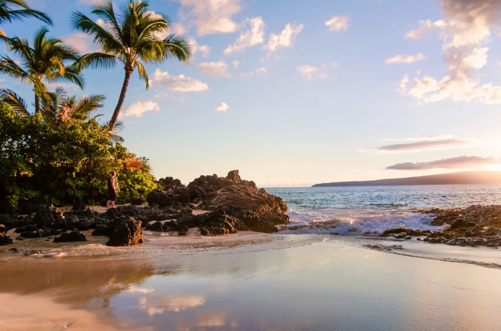 Playa secreta en Hawai