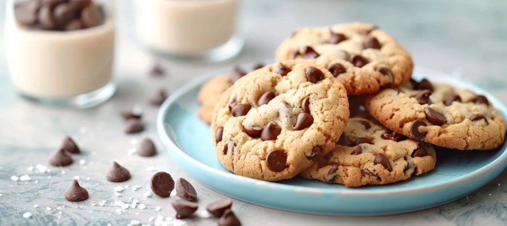 galletas con chispas de chocolate