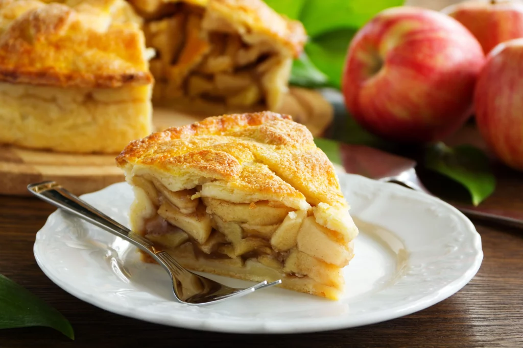 Tarta de manzana clásica estadounidense.