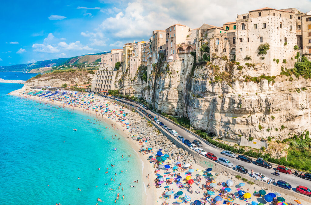 Vista panorámica de Tropea, Calabria, Italia.