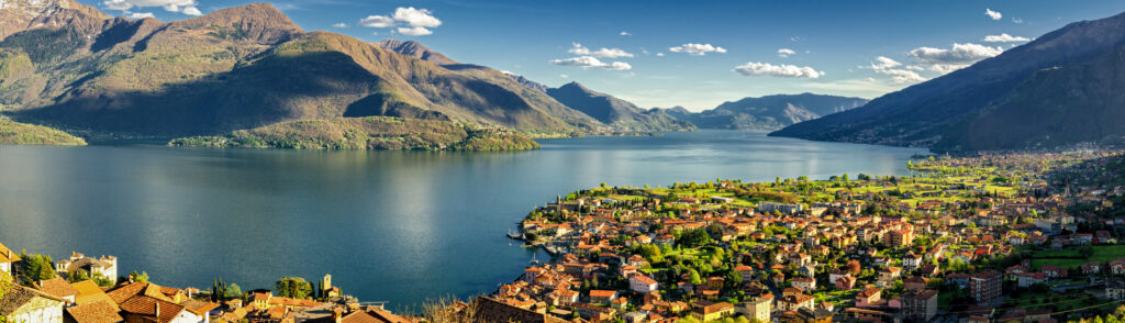 Panorama de alta definición de Gravedona y Lago di Como