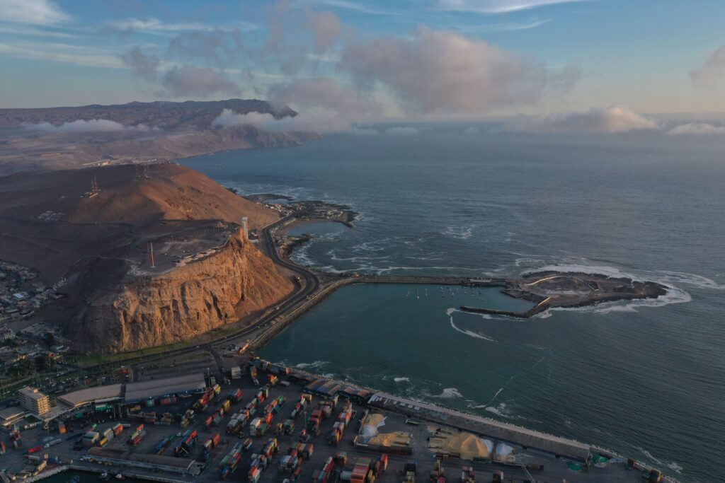 vista aerea playas arica chile